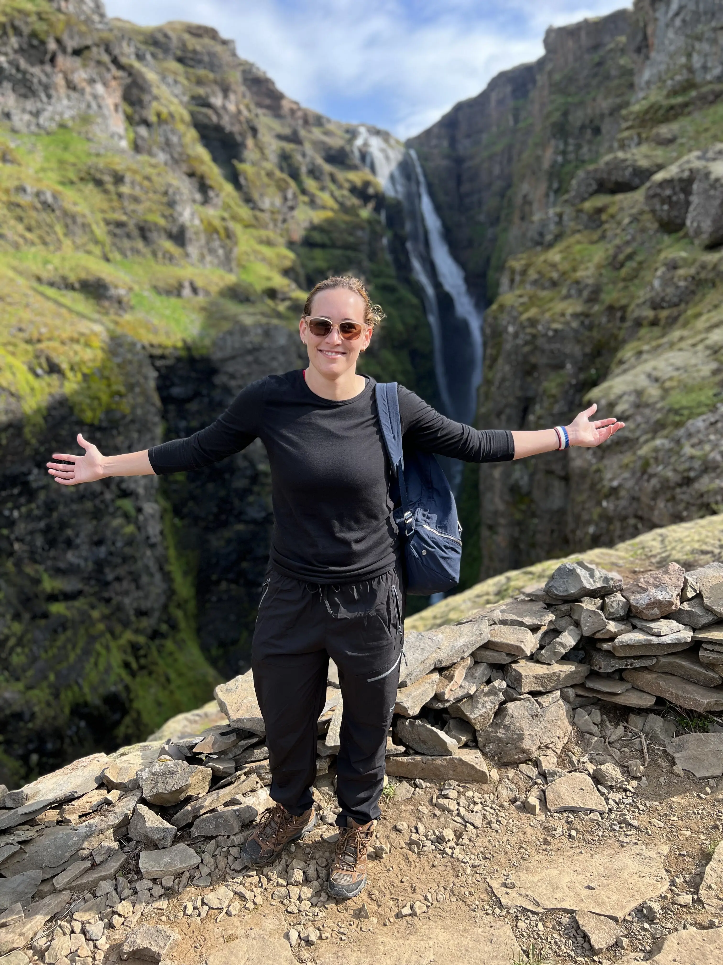 Waterfall along the Iceland Ring Road