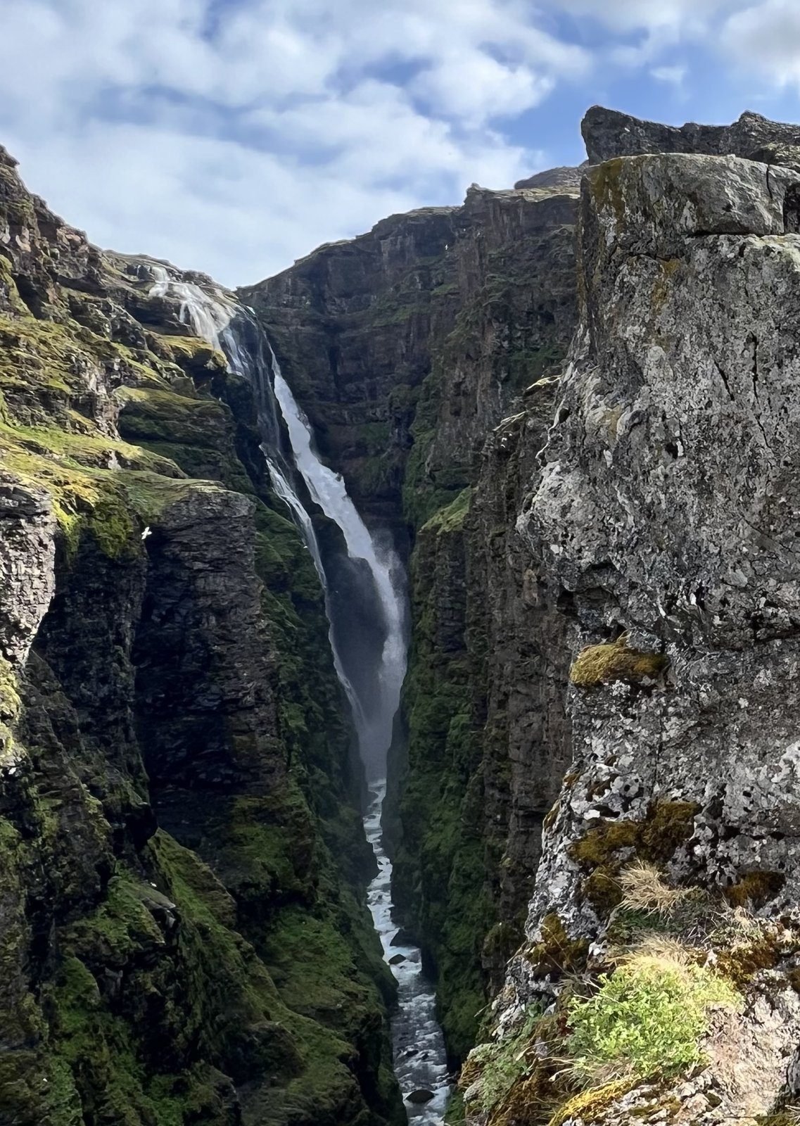 Waterfall on Iceland's Ring Road